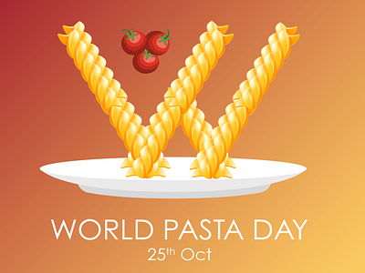 Happy Pasta day! branding celebration design identity illustration