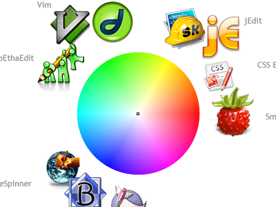 OS X Editor colour wheel