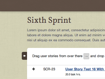 Adding User Stories To A Sprint