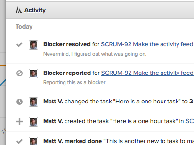 User Story Activity activity proxima nova scrummage symbolset webapp