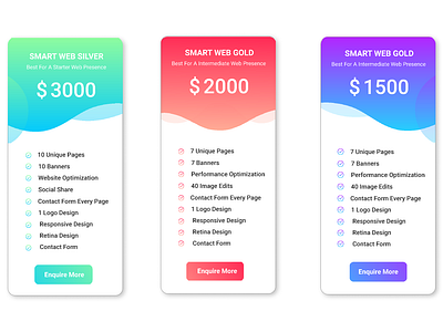 pricing design ui web