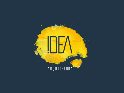Idea amarelo architect arquitetura azul blue graphic design logomarca logos triocom yellow
