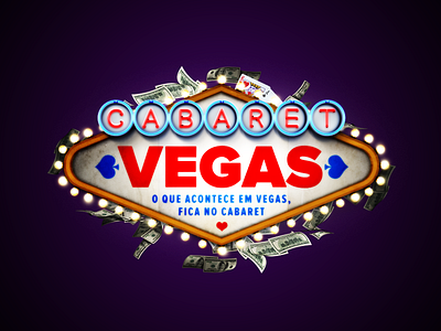 Cabaret Vegas Logo icon design las vegas logo money party vegas