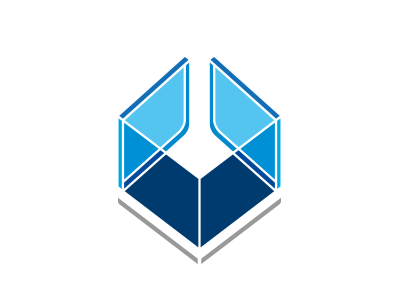Vitreal Glassworks logo test 03 blue corseuil glass glazier icon logo silica symbol transparency