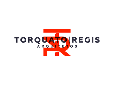 Torquatto Regis Architecture - Logo Mark architect architecture black column icon logo logo design monogram pillar white