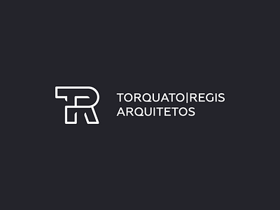 Torquatto Regis Architecture - Trying the final logo ambigram architect branding illustration logo negative space vector