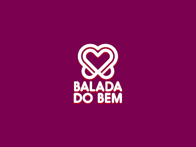 Balada do Bem brand logo design head headphone heart logo music phone sound