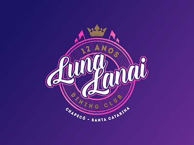 Luna Lanai - E-music Festival design dj electronic music house music logo logo design music music logo prog progressive typography
