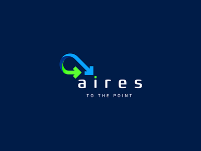 Aires Consulting Logo 02 air arrow consulting direct focus logo logo design negative point wipe