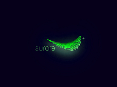 aurora flow green lamp light shape sustainable