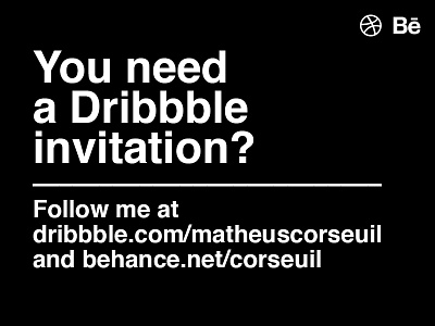 I need invitation motherf*ckr! behance dribbble helvetica invitation invite need please