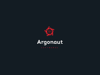Argonaut Software w/ Type argonaut cross eyes fear gradient logo logo-design medusa red shine spin star