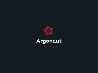 Argonaut Software w/ Type argonaut cross eyes fear gradient logo logo design medusa red shine spin star