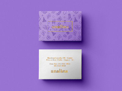 Analina Business Cards bcard bcards business cards hot foil hotfoil logo logo design pattern