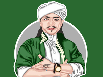 Habib Jafar Shodiq bin Salim Al Athos 3d art animation branding buy caricature cartoon character design fiverr flat illustration logo moeslim mosque order promotion vector