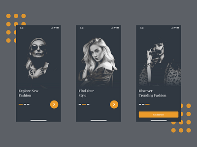 Onboarding Fashion Inspiration App