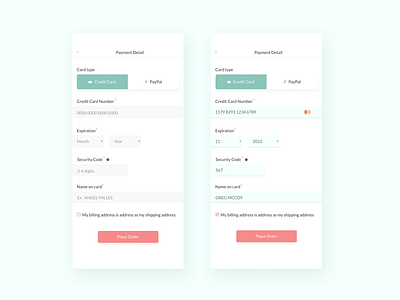 002/100 daily ui: credit card check out