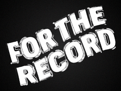 For The Record animation branding kinetic type letter thrillist transition type