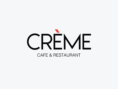 Crème logo design branding logo design restaurant logo restaurant logo design