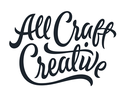 All Craft Creative handlettering logo