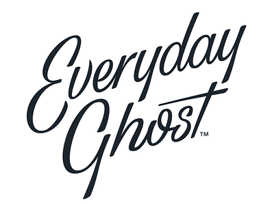 Everyday Ghost design handlettering logo