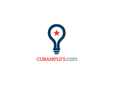 Cubaneurs Logo cuba entrepreneurs idea light bulb logo