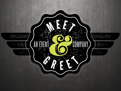 Meet & Greet Events distorted events logo meetgreet