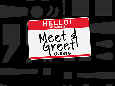 Meet & Greet Events 3 events logo meetgreet nametag