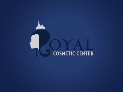 Royal Cosmetic Center Logo cosmetic crown queen royal silhouette woman