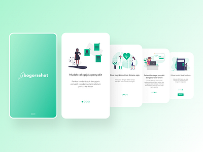 Splash + Onboarding Tutorial Screen for Healthcare App