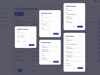 Form Field - Contact Management - CRM System