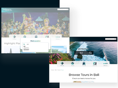 Tourism Website - Search find search search bar search results suggestion tour tourism web design website