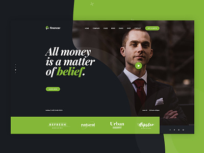 Financer | Business Consulting & Finance PSD Template advisor agency business company consultant consulting corporate creative design finance finance business financial money tax