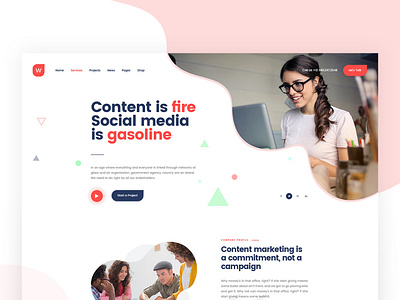 Wekala Agency UI Design classic clean concept design education flat minimal mohamed arafa shop simple template theme themeforest ui ux web website woocommerce wordpress