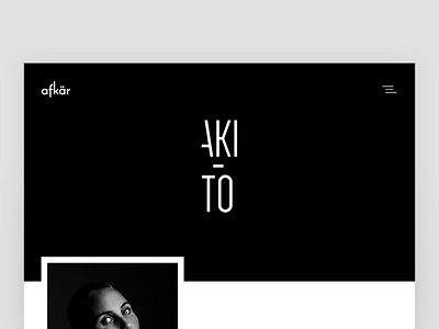 Afkar Agency UI Design black white clean creative design minimal mohamed arafa portfolio simple ui