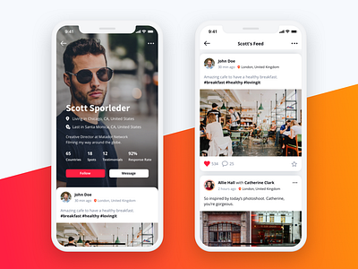 Social Media App Design