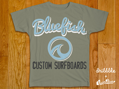 Bluefish Surfboards contest logo surfboards threadless