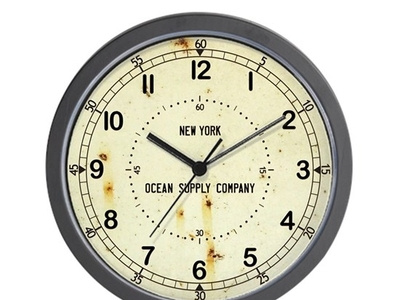Nautial Clock Face Design clock face nautical navigation vintage