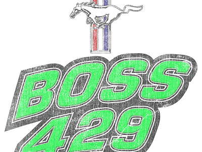 Ford Boss 429 vintage style 429 ford grunge illustration mustang vintage vintage logo