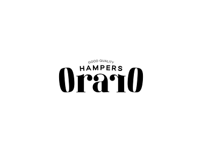 Oraro Hampers branding icon illustration logo typography