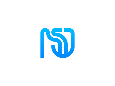 NSJ branding design icon logo logo design monogram
