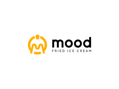 Mood Fried Ice Cream branding design fried ice cream ice cream icon logo vector