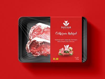 Meat Box - Product Packaging ads box design box packaging branding graphic design jawwad meat box packaging product packaging