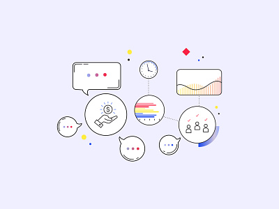 Pairity Illustrations fintech illustraion infographics startup startup branding