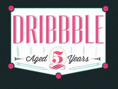 Dribbble 5th Birthday 5 rebound