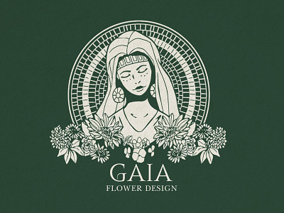 GAIA - Logo branding illustration logo design