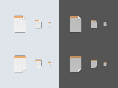 Which Row? corner direction file fold icon paper