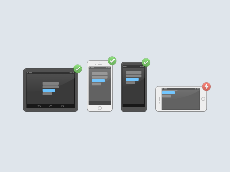 Testing Devices icon mobile android iphone windows phone app testing test