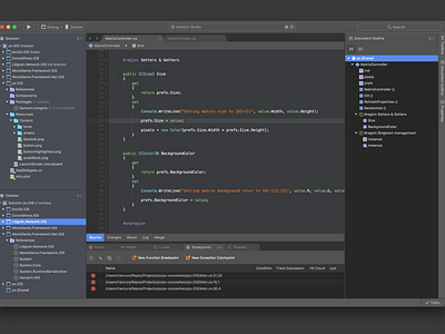 MonoDevelop + Xamarin Studio dark skin by Václav Vančura for D3 Studio ...