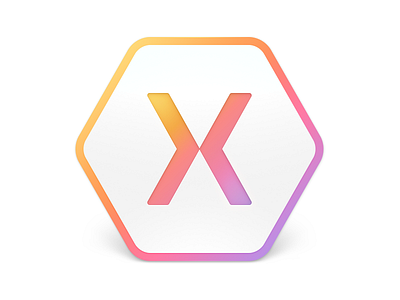Xamarin Studio 6 application gradient hexagon icon logo rainbow xamarin